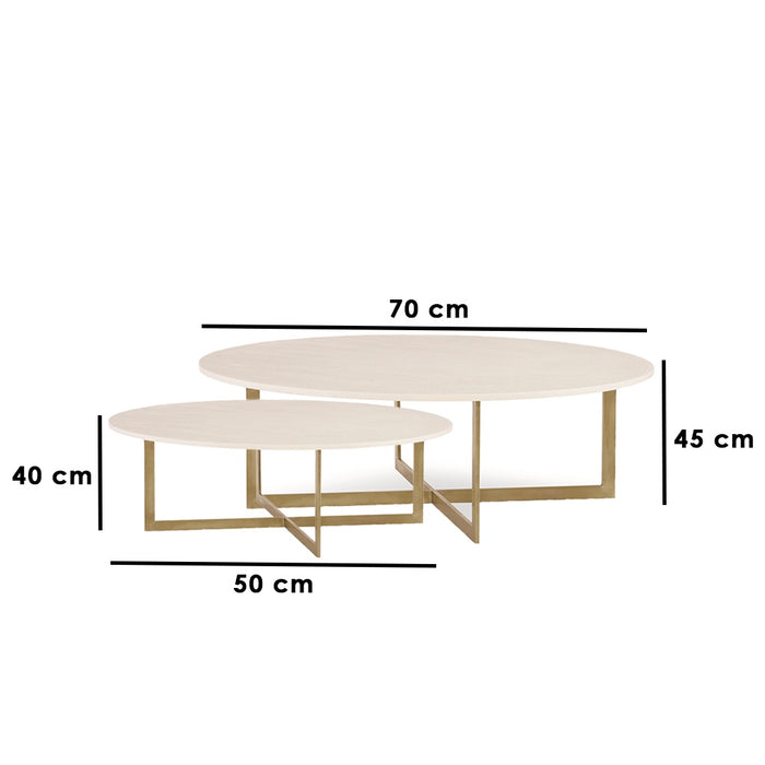 Solara Set of 2 Coffee Tables-S67