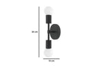 Felipe Wall Lamp-Si-BLK-DBL-301