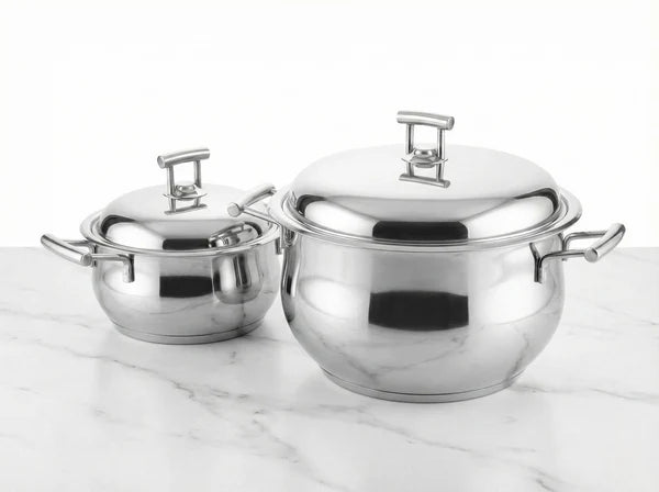 Silver Star Bombé Pot – Platinum Handle-6223005010131-6188