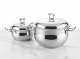 Silver Star Bombé Pot – Platinum Handle-6223005010131-6188