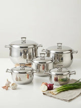 Silver Star Platinum Handle (Bombay) 10 Piece Cookware Set-6223005011985-8003