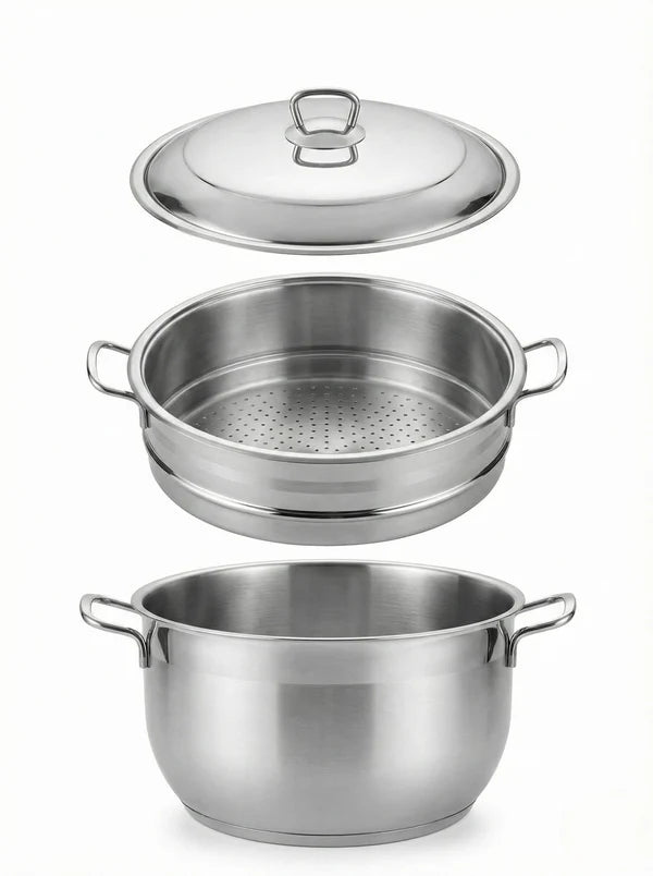 Steam Cooking Pot Set - 3 PCS (32 cm)-6223005012005-9413