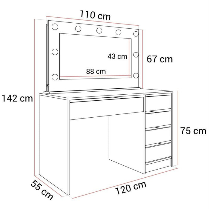Selwyn Dressing Table - WAFA1071