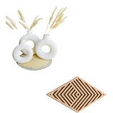 Rivoa Set of Vases and Wall art-BUD21