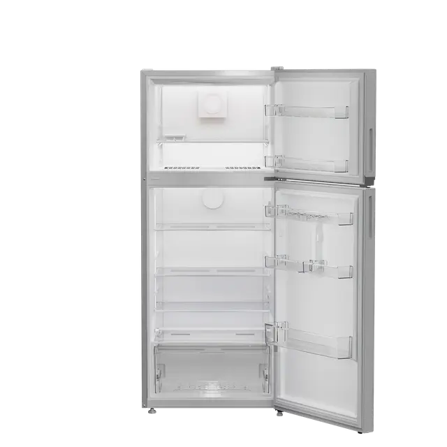 Indesit NoFrost Top Freezer Refrigerator , 420 Liter , Silver - TINF70420SEG