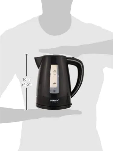 Touch El Zenouki Electric Kettle , 1.7 Liter 2200 Watt , Black - 40306