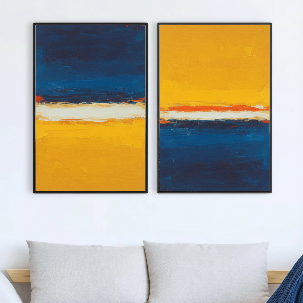 ANDOVER CANVAS WALL ART 2 PIECES SET LR-0503