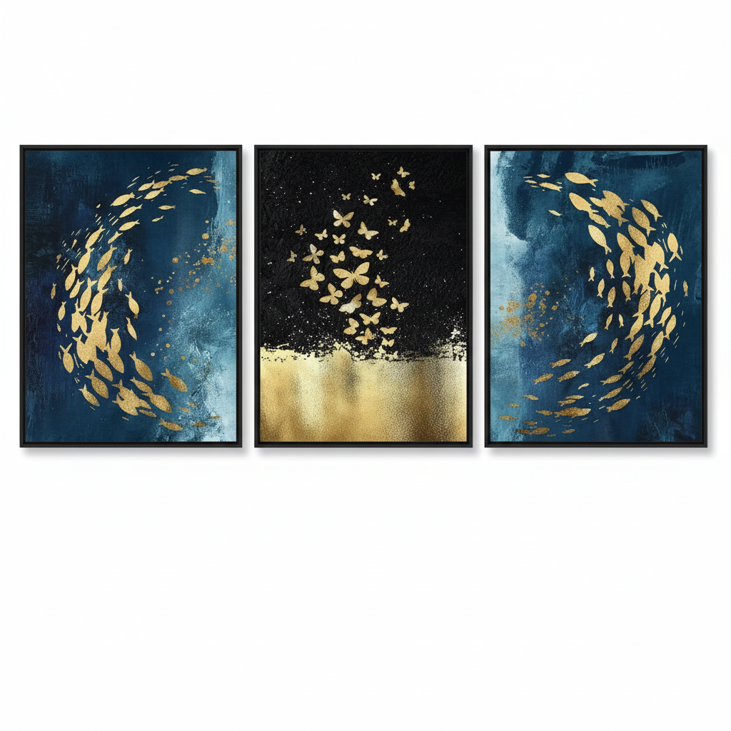 ANDOVER CANVAS WALL ART 3 PIECES SET LR-0533