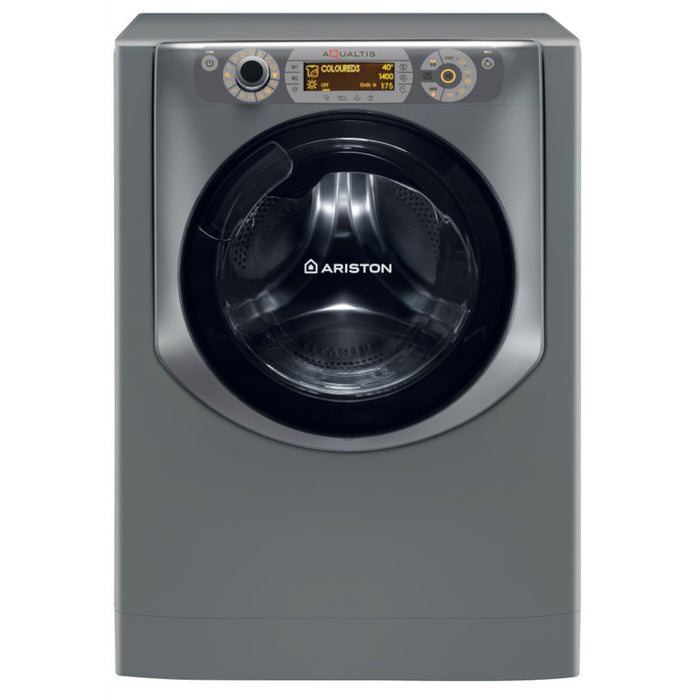 Ariston Front Loading Washing Machine 10 KG With Dryer 7 KG, Silver - AQD1070D497EX