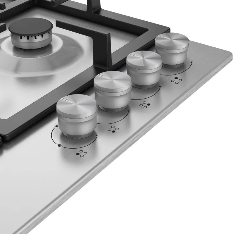 Ariston Built-In Gas Hob 60 cm 4 Burners Stainless Steel ARH 6G4R22 W2XNA