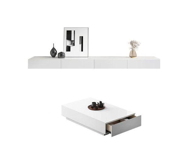 Paredes Set of TV Unit and Coffee Table-ABS.T10