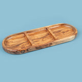 TriWood Divided Serving Plate-1-11-37*14-2309
