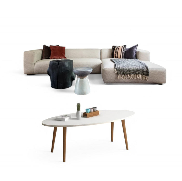 Garnix Set of Sofa L Shape and Coffee Table-BU10
