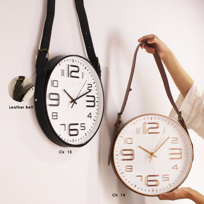 Sophia Leather Clock-ck15