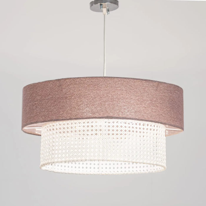 Boho rattan pendant lamp-can11