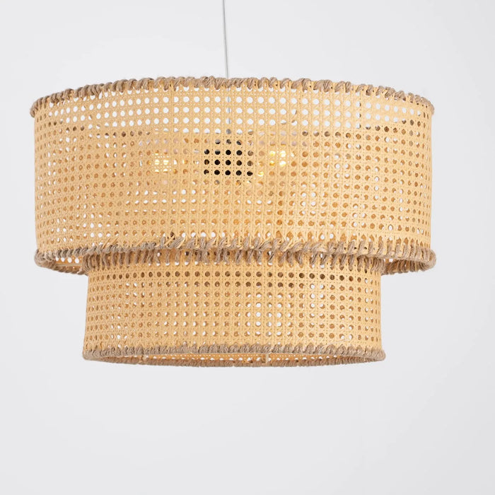 Boho rattan pendant lamp-can12