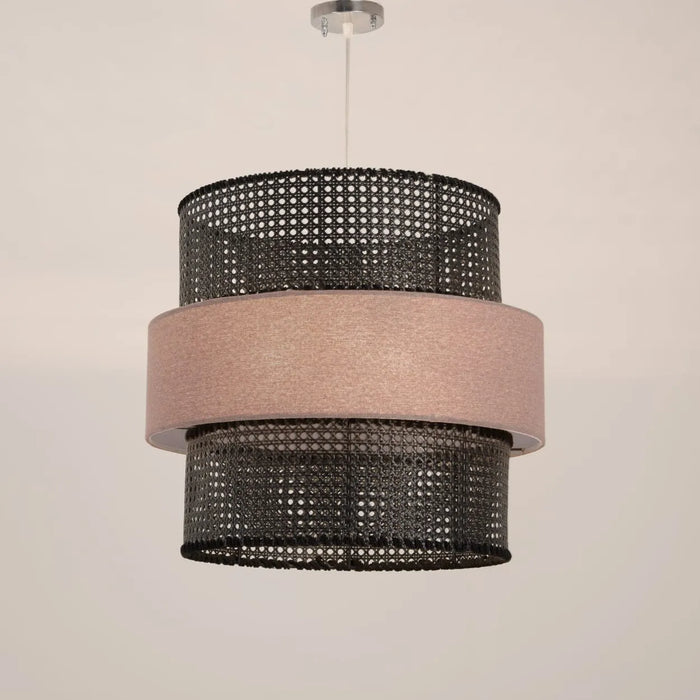 Boho rattan pendant lamp-can24