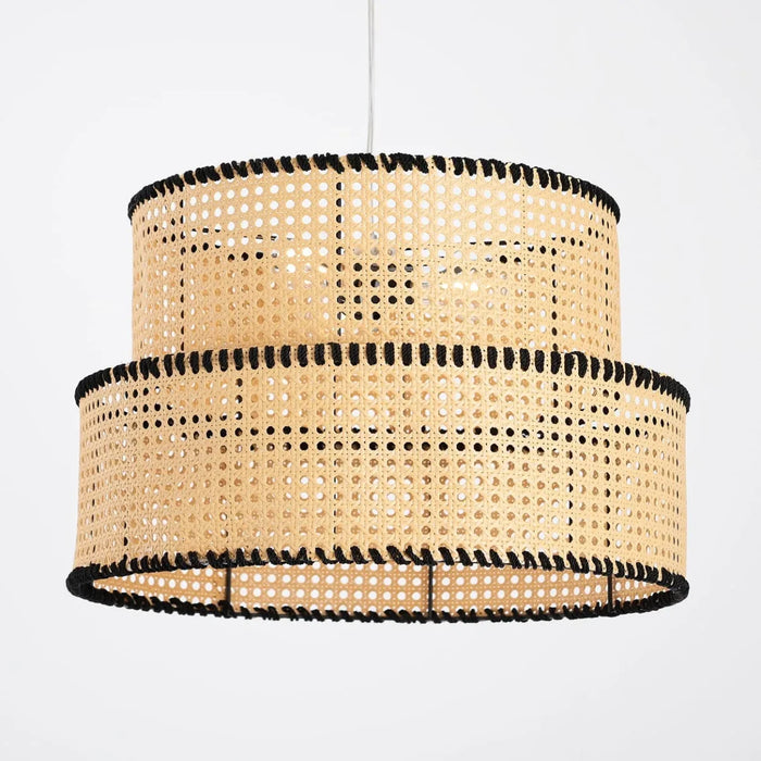 Boho rattan pendant lamp-can2