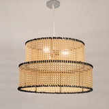 Boho rattan pendant lamp-can2