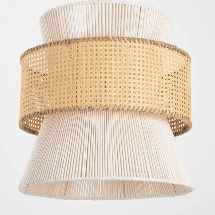 Boho rattan pendant lamp-can8