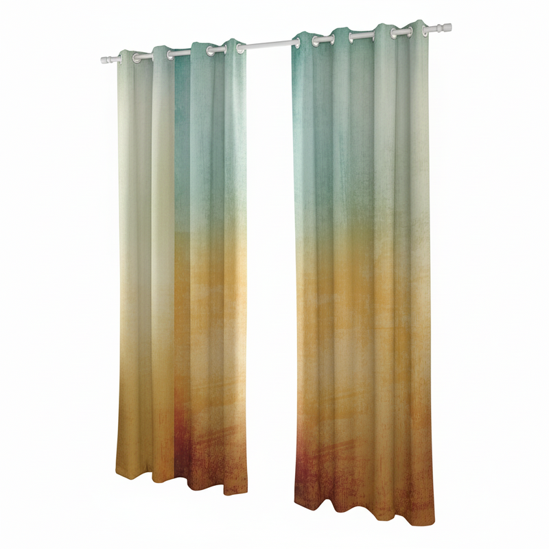 CARTELA CURTAINS PRINT CURTAINS (CRT023A) 1 PANELS 130 X 260 CM