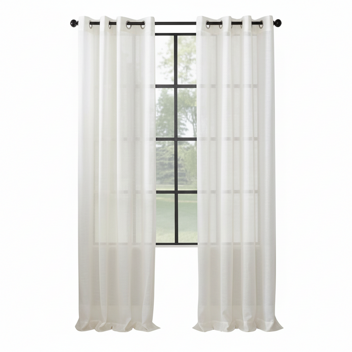CARTELA SHEER CURTAINS (SH-LN-OFF WHITE) 1 PANELS 300 X 260 CM