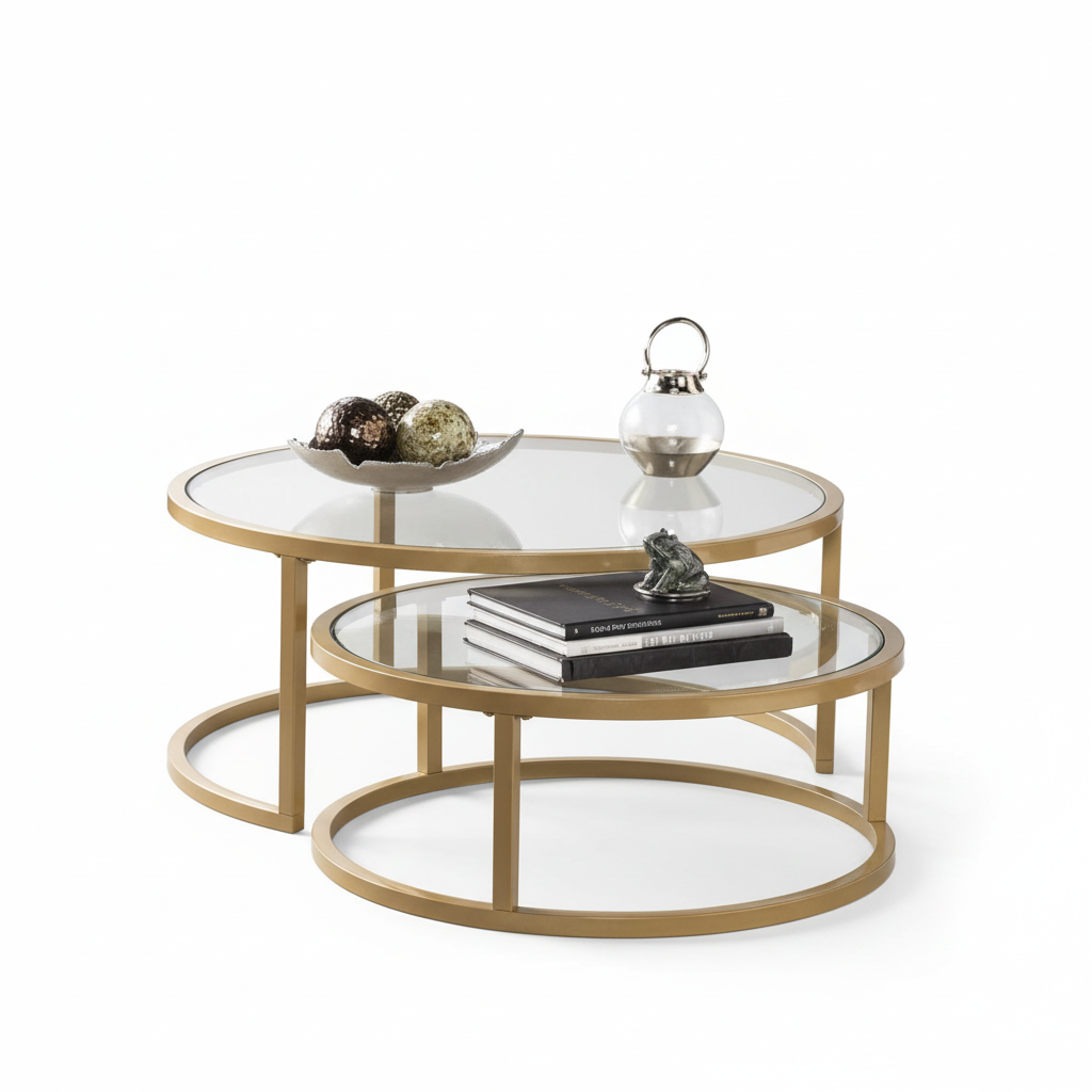 CRYSTAL COFFEE TABLES-RT1024