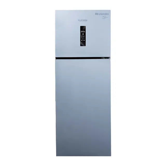 Unionaire Signature NoFrost Top Freezer Refrigerator , 350 Liter , Silver - URN-420LBLVA-DTHRBSM