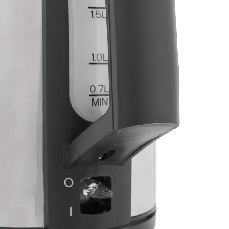 Tornado Stainless Steel Electric Kettle , 1.7 Liter 2200 Watt , Silver - TKS-2217