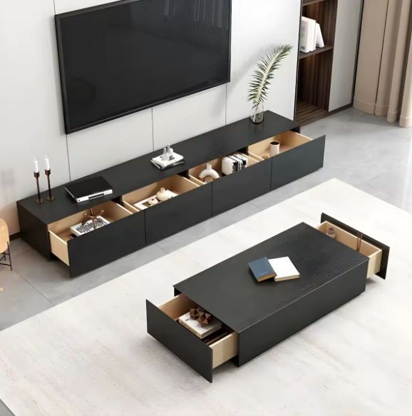 Ceron Set of TV Unit and Coffee Table-ABS.T18