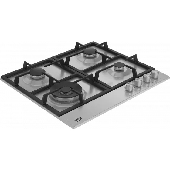 موقد غاز مدمج من بيكو - HIAW 64225 SX، ستانلس ستيل، 4.58 سم 