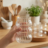 Striped Bubble Glass Cup-3-26-400-0728