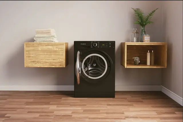 Ariston Front Load Washing Machine , 8 kg , Black - NM11 823 BS EG