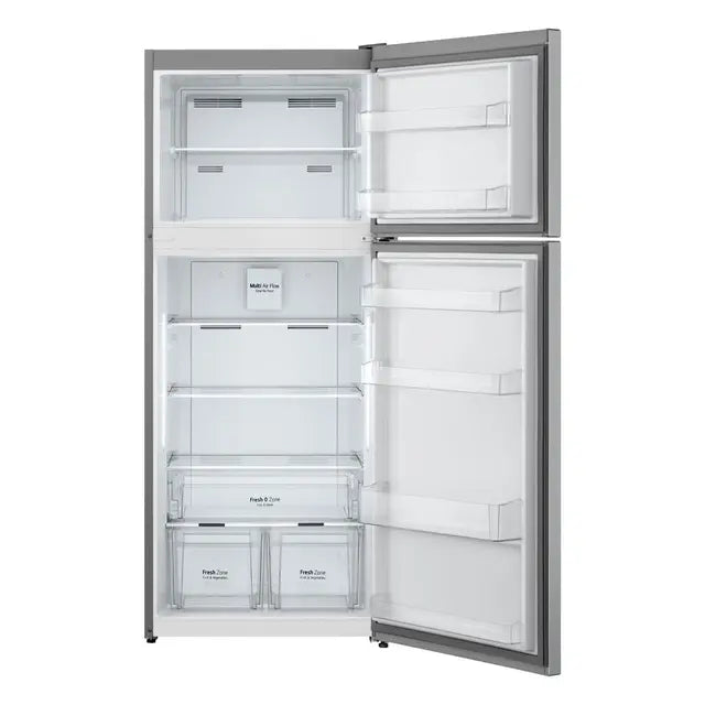 LG NoFrost Top Freezer Refrigerator , 401 Liter Inverter Motor , Silver - GTF402SVAN