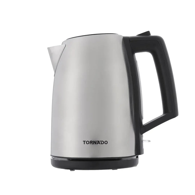 Tornado Stainless Steel Electric Kettle , 1.7 Liter 2200 Watt , Silver - TKS-2217