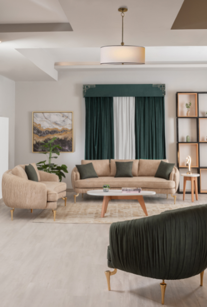 Crescent Living Room Set