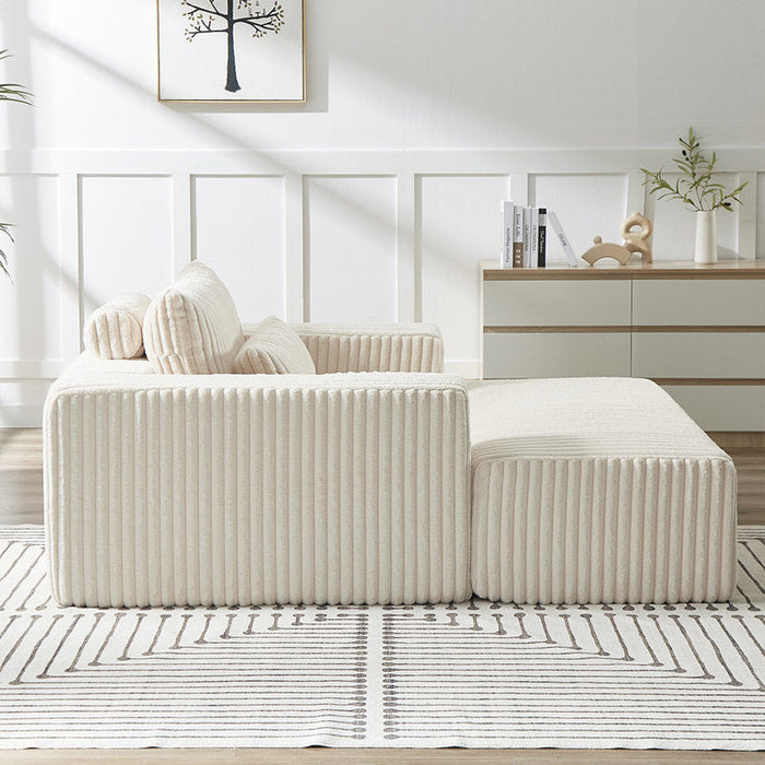 Zeya Armchair with pouf-Hippo250