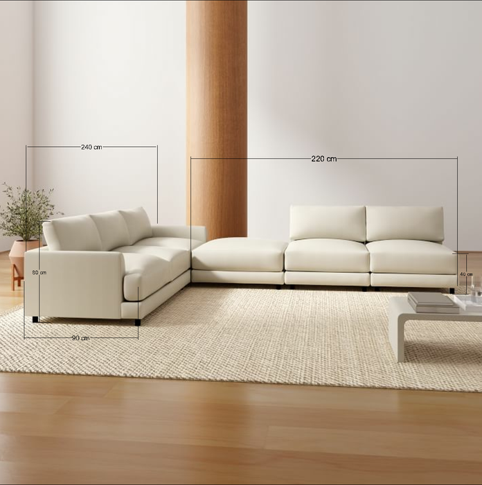 Elisei Sofa L Shape-Hippo227