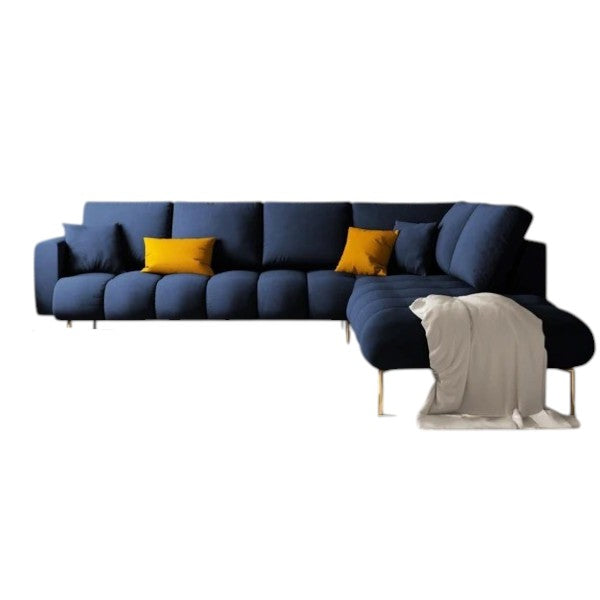 أريكة فضية على شكل حرف L-DC13