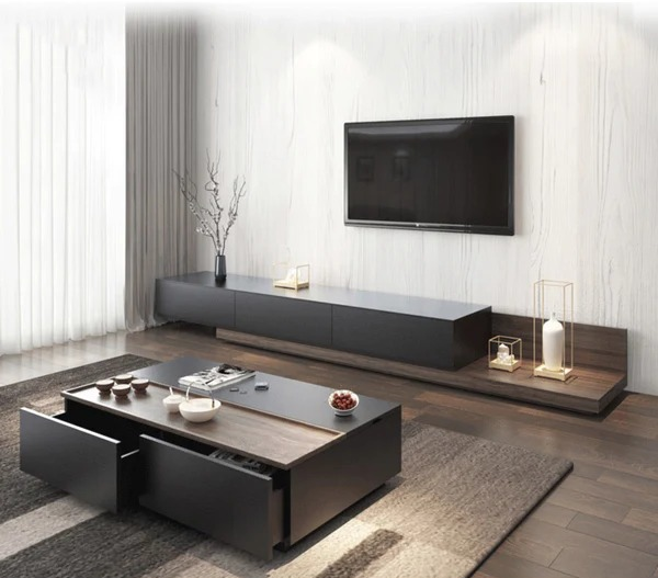 Cloudi Set of TV Unit and Coffee Table-WF20