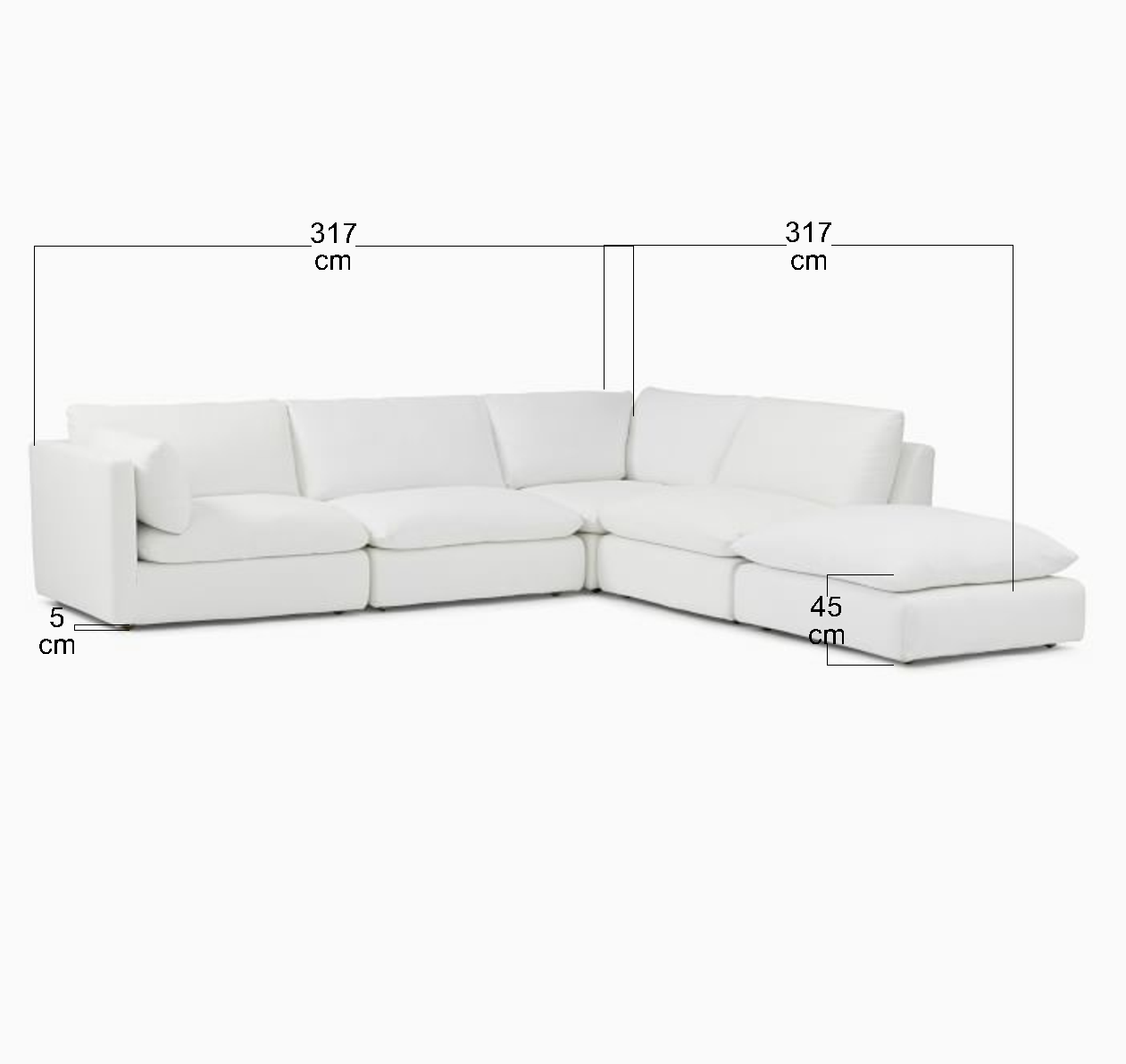 Clay Sofa L Shape-Hippo238