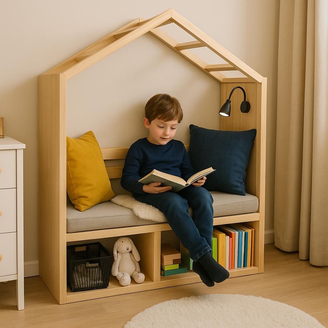 Wood Goold Kids Storage Unit-kidsSP0005