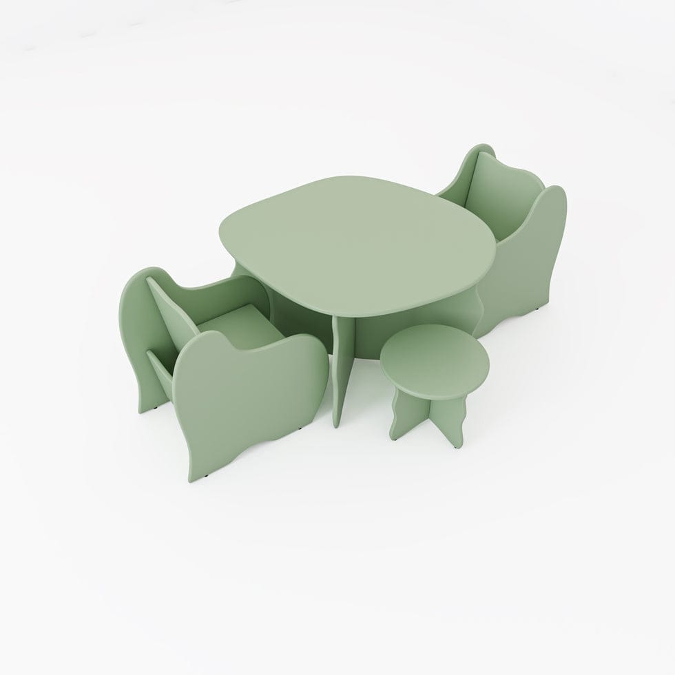 Viga Kids Dining Tables with Chairs-kidsSP0035