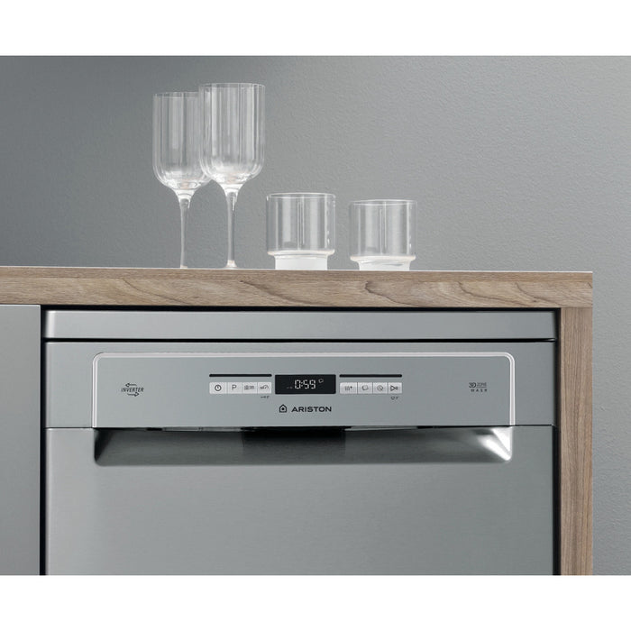 Ariston Dishwasher , 15 Persons Silver - LFO3P31WLX