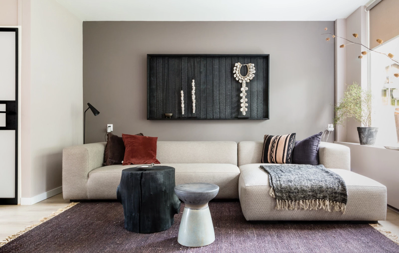 طقم غارنيكس من أريكة على شكل حرف L وطاولة قهوة - BU10