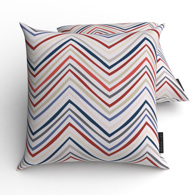 Lila zigzag cushion-AM162