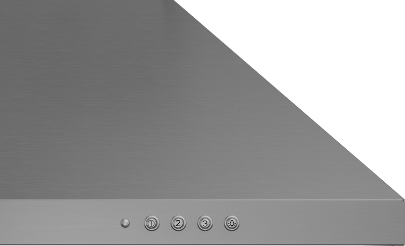 شفاط مطبخ بيكو المدمج بتصميم هرمي، 60 سم، مصنوع من الفولاذ المقاوم للصدأ - CWB 6441 XN