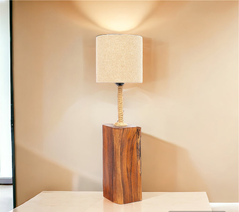 Rustic table lamp-1