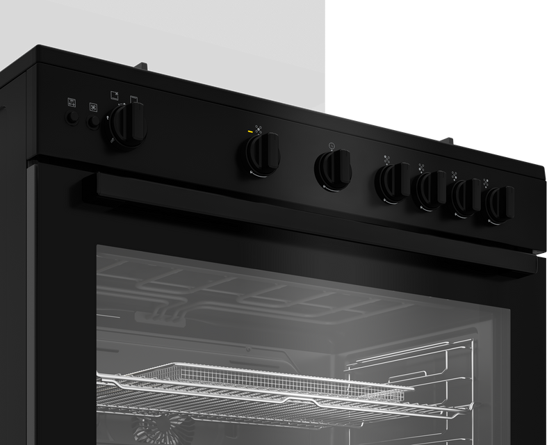 موقد بيكو 90 سم، 5 شعلات، مزود بمروحة أمان، BGGR 11125 GB 