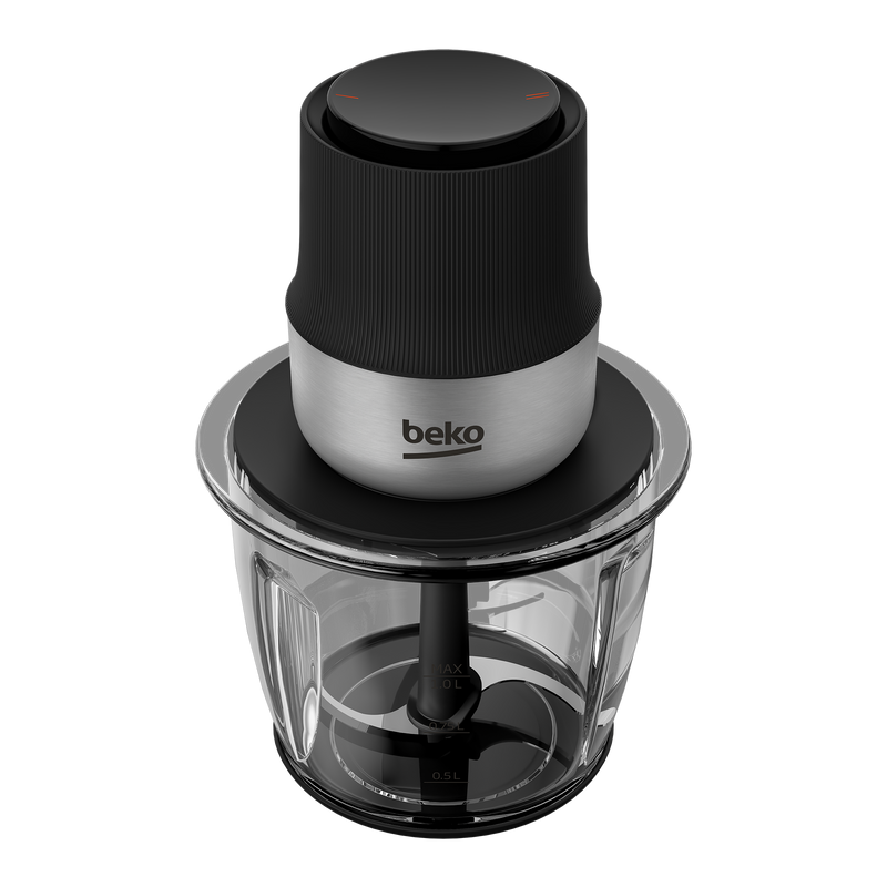 Beko Sirius Electric Chopper 1 Liter , 400 Watt Black - CHG 81442 BX